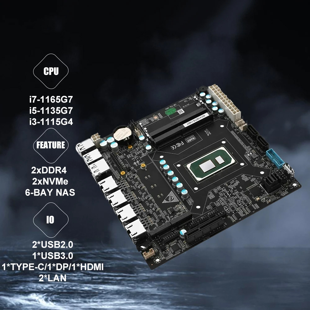 Nas Motherboard ITX Set Onboar - đánh giá và giá Nas Motherboard 8 Sata Mini Itx