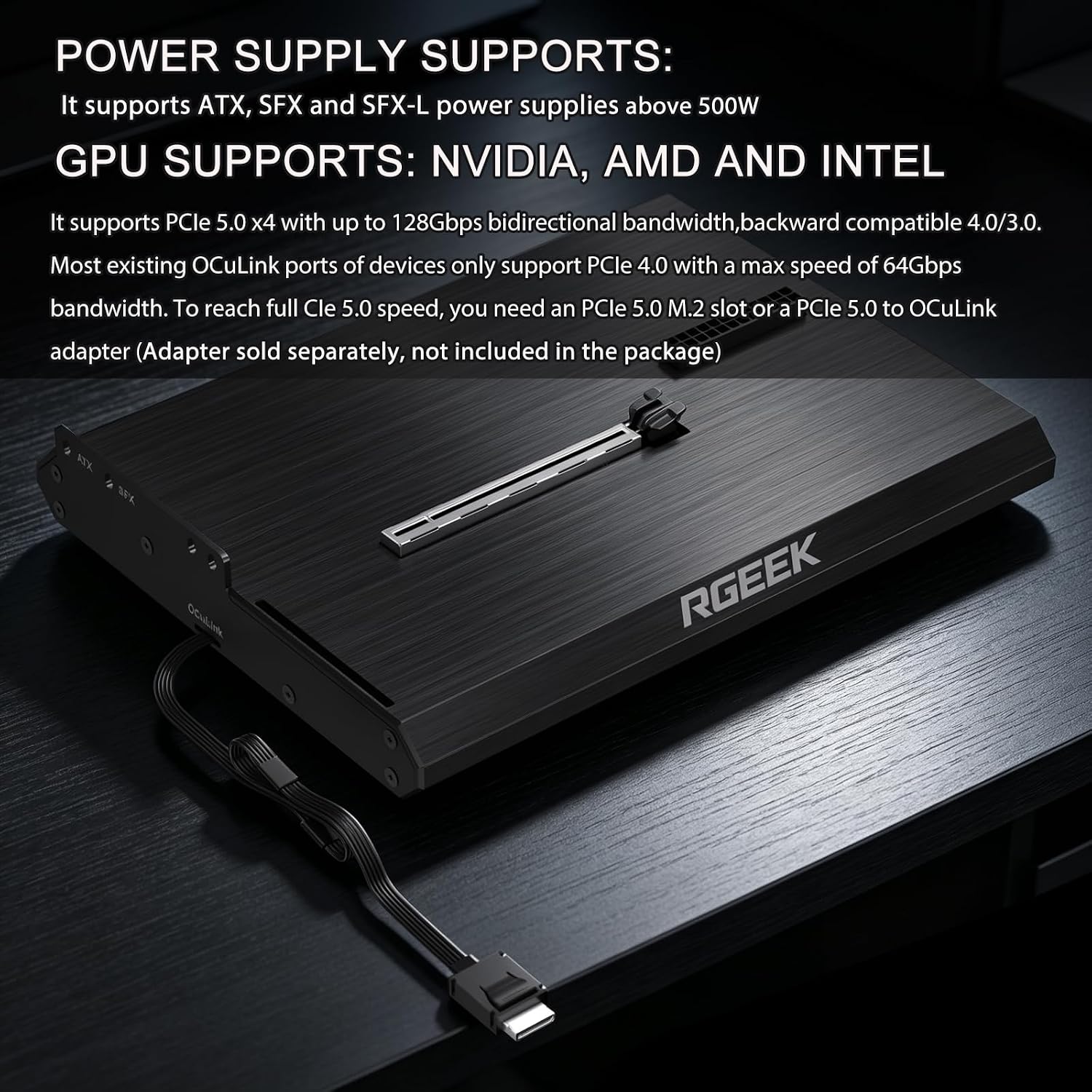 OCuLink eGPU Dock PCIe 5.0 x4  - đánh giá và giá Oculink Egpu Mini Pc
